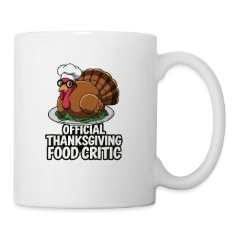 Lustiger Thanksgiving Truthahn - Tasse - Weiß - Rechts