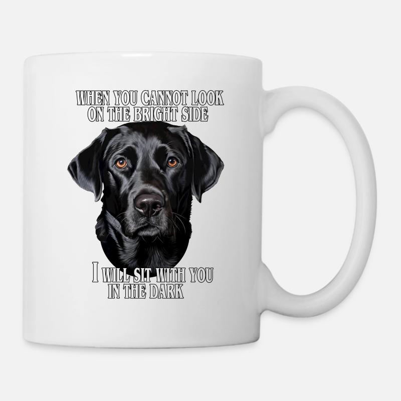 Citation du labrador noir - Mug blanc - blanc