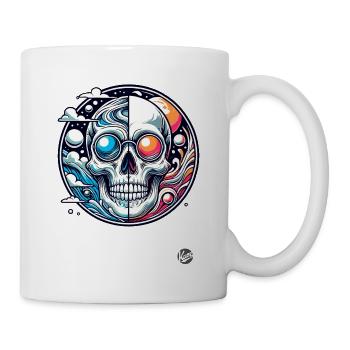 totenkopf Totenköpfe im Himmel - Tasse - Weiß - Rechts
