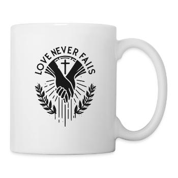 Love Never Fails - Mug - white - Right