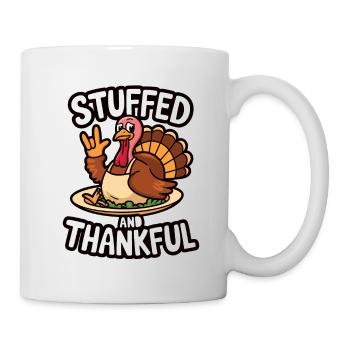 Lustiger Thanksgiving Truthahn - Tasse - Weiß - Rechts
