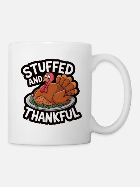 Lustiger Thanksgiving Truthahn - Tasse - Weiß