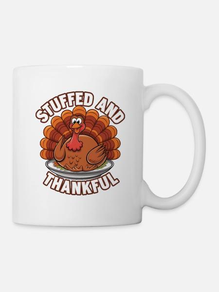 Lustiger Thanksgiving Truthahn - Tasse - Weiß