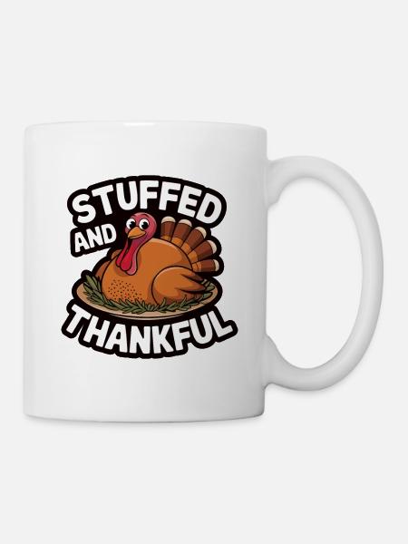 Lustiger Thanksgiving Truthahn - Tasse - Weiß