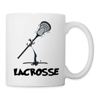 Lacrosse LacrosseJoueurs de crosse en équipe - Mug blanc - blanc - Droite