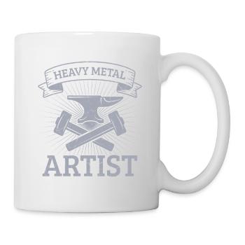 Idée cadeau de forgeage d’artiste de heavy metal - Mug blanc - blanc - Droite