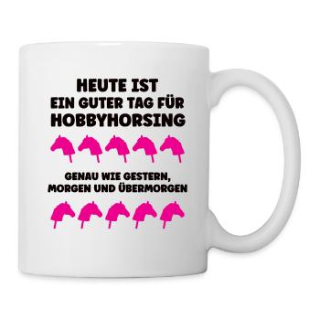 Steckenpferde Hobby Horse Pferde Hobbyhorsing - Tasse - Weiß - Rechts
