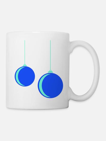 Weihnachtskugel - Tasse - Weiß
