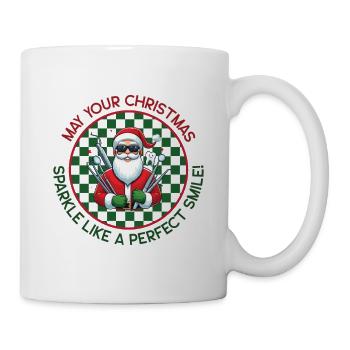 Festive Santa Claus Dentist - Christmas Gifts - Mug - white - Right