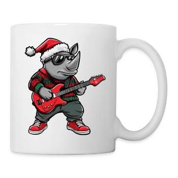 Rhino Christmas Rocker Guitar - Mug - white - Right