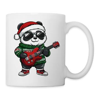 Panda Christmas Rocker Guitar - Mug - white - Right
