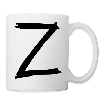 Buchstaben Z - Tasse - Weiß - Rechts