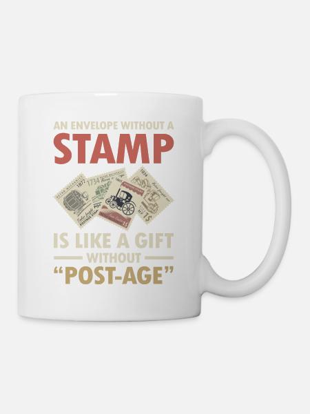 An Envelope Without a Stamp is Like a Gift - Tasse - Weiß