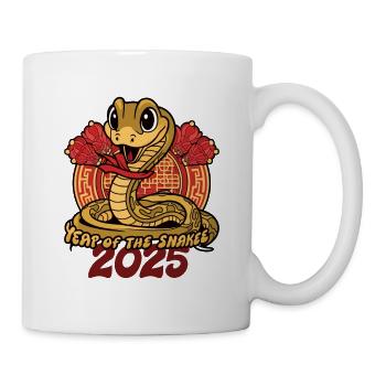 Chinesisches Jahr 2025 Jahr der Schlange - Tasse - Weiß - Rechts
