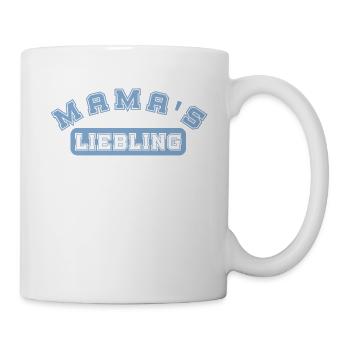 Mama's Liebling rosa Geschenk Mama Sohn Tochter - Tasse - Weiß - Rechts