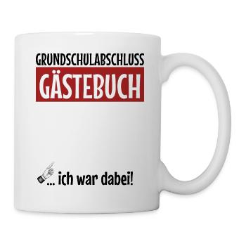 4. Klasse Grundschule Abschluss Gästebuch - Tasse - Weiß - Rechts