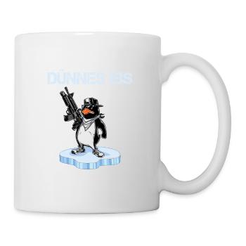 De la glace très mince, mon ami. T-shirt pingouin | - Mug blanc - blanc - Droite