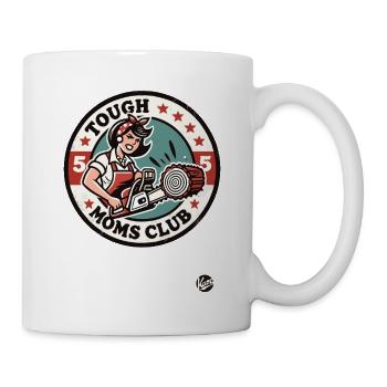 Club de bûcherons à la tronçonneuse pour femmes fortes - Mug blanc - blanc - Droite