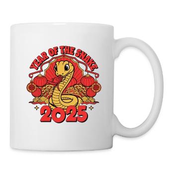 Chinesisches Jahr 2025 Jahr der Schlange - Tasse - Weiß - Rechts