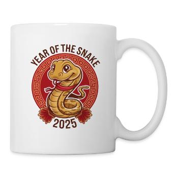 Chinesisches Jahr 2025 Jahr der Schlange - Tasse - Weiß - Rechts
