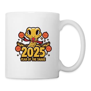 Chinesisches Jahr 2025 Jahr der Schlange - Tasse - Weiß - Rechts