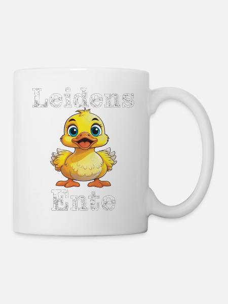 Leidens Ente - Tasse - Weiß