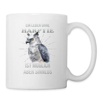 Harpyie Spruch Tshirt | Cooles Vogel Greifvogel | - Tasse - Weiß - Rechts