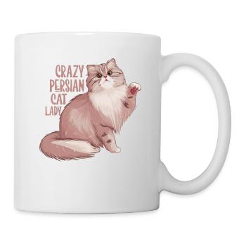 Crazy Persian Cat Lady Cat Kitten Mother - Tasse - Weiß - Rechts