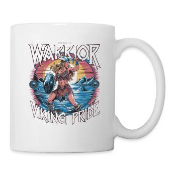 Warrior Spirit and Viking Pride für Wikinger - Tasse - Weiß - Rechts