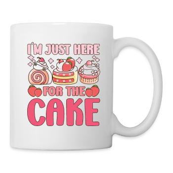 Pastry Lover Just Here For Cake Cute Gift - Tasse - Weiß - Rechts