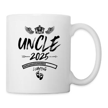 Onkel 2025 Loading Spruch - Tasse - Weiß - Rechts