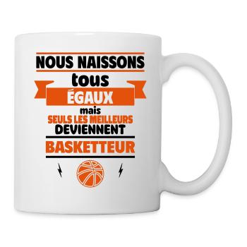 les meilleurs deviennent basketteur - Mug blanc - blanc - Droite