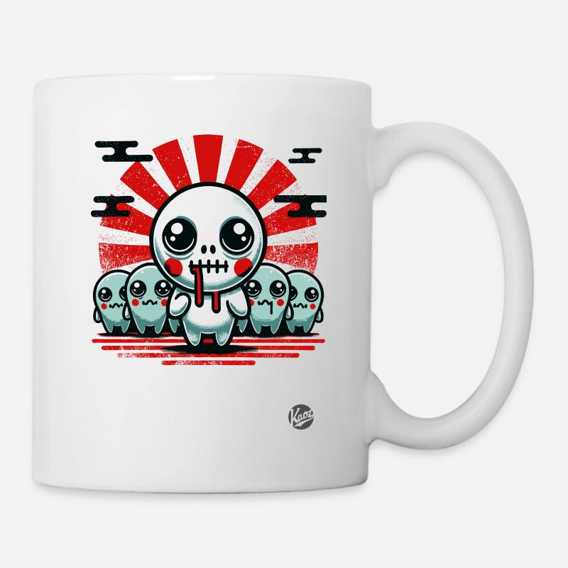 Des créatures mignonnes effrayantes - Mug blanc - blanc
