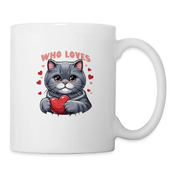 Just A Girl Who Loves British Shorthair Cat Kitten - Tasse - Weiß - Rechts