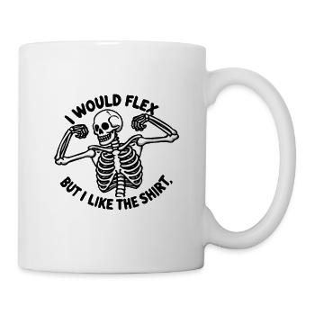 Ich würde mich beugen, aber ich mag das Shirt Halloween Horror - Tasse - Weiß - Rechts