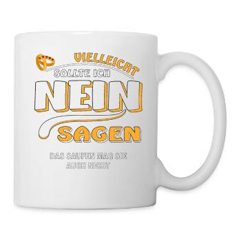 NEIN SAGEN BRÄUTIGAM SAUFEN - Tasse - Weiß - Rechts