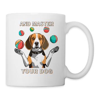 BEAGLE JONGLIERT AND MASTER YOUR DOG - Tasse - Weiß - Rechts