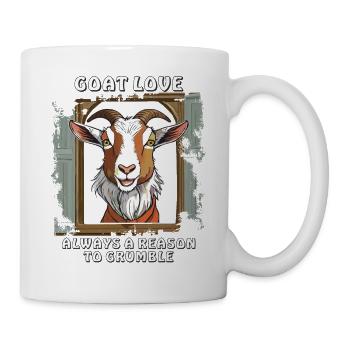 GOAT LOVE ALWAYS A REASON TO GRUMBLE - Tasse - Weiß - Rechts
