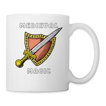 MITTELALTER SCHWERT MEDIEVAL MAGIC - Tasse - Weiß - Rechts