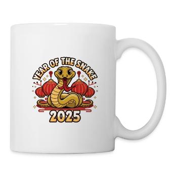 Chinesisches Jahr 2025 Jahr der Schlange - Tasse - Weiß - Rechts