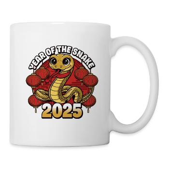 Chinesisches Jahr 2025 Jahr der Schlange - Tasse - Weiß - Rechts