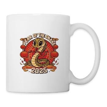 Chinesisches Jahr 2025 Jahr der Schlange - Tasse - Weiß - Rechts