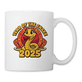 Chinesisches Jahr 2025 Jahr der Schlange - Tasse - Weiß - Rechts