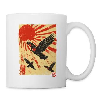 Propagande : des oiseaux dans le ciel - Mug blanc - blanc - Droite