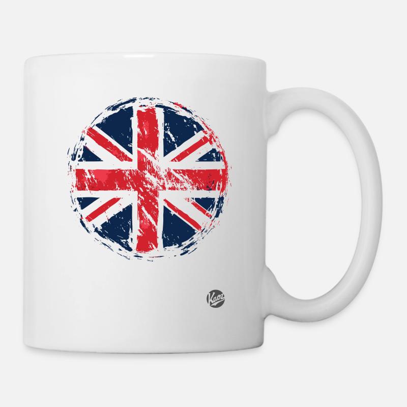 Drapeau de l’Union Jack Grande-Bretagne - Mug blanc - blanc