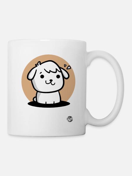 Süßer Hündchen-Hund - Tasse - Weiß