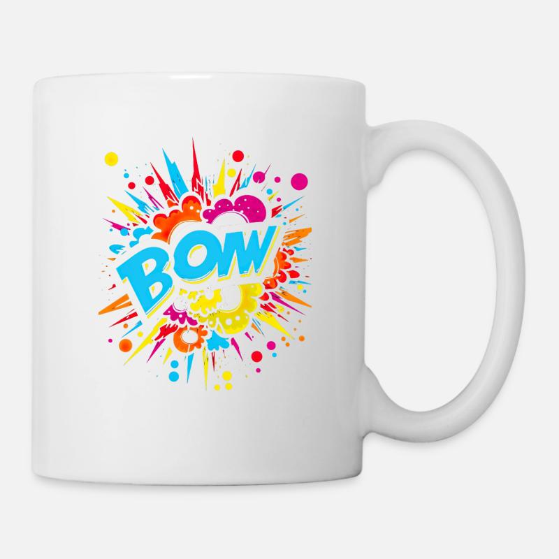 Comic Sprechblasen Comicsprache für Comic Fan - Tasse - Weiß