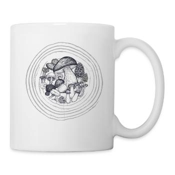 Pilze Natur Champignons Nature - Mug blanc - blanc - Droite