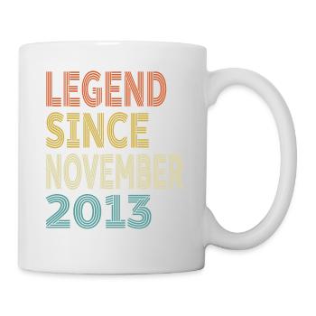 Vintage Legend Since November 2012, 11th birthday - Mug - white - Right