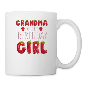 Grandma Of The Birthday Girl Strawberry First Bday - Mug - white - Right
